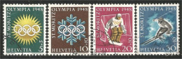 842 Suisse Olympics 1948 Ski Hockey Snow Flake St Moritz (SUI-282) - Inverno1948: St-Moritz