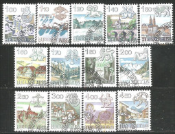 842 Suisse Série Complete Set Zodiaque Zodiac (SUI-281) - Oblitérés