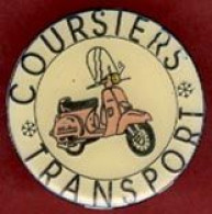 ** PIN' S  COURSIERS  TRANSPORT  +  LA  REVUE  Du  SCOOTER  +  VESPA ** - Motorfietsen