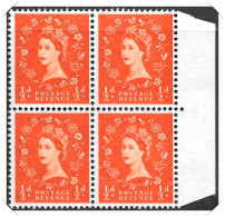 QEII Pre Decimal Wilding Definitive 1/2d Block Of 4 Unmounted Mint Hrd2a - Unused Stamps
