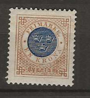 1886 MH Sweden Mi 37 - Unused Stamps