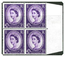 QEII Pre Decimal Wilding Definitive 3d Block Of 4 Unmounted Mint Hrd2a - Ungebraucht