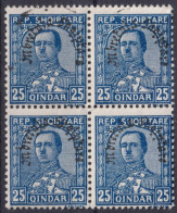 1928 Albanien ** Mi:AL 193, Sn:AL 232, Yt:AL 212, Sg:AL 253, AFA:AL 220,King Zog I Of Albania Overprinted In Black - Albanie