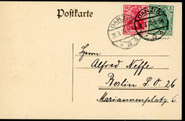 Delcampe - Danzig Vorläufer VL Karte MeF 86 IIa 85 Iia Geprüft BPP - Brieven En Documenten