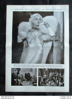 Morte Attrice Jean Harlow (Harlean Carpenter) + Duchi Di Windsor Stampa Del 1937 - Autres & Non Classés