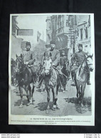 Mahmoud Chefket, Generale Dell'armata Ottomana A Costantinopoli Stampa Del 1909 - Autres & Non Classés