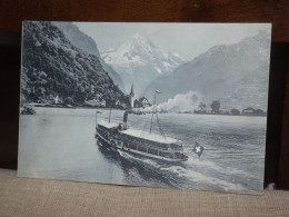 POSTCARD FLUELEN MIT BRISTENSTOCK SWISS SVIZZERA AK CPA - Flüelen