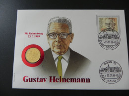 Deutschland Germany 1 Mark 1989 J - Gustav Heinemann - Numis Letter - 1 Marco