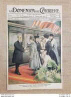 Copertina La Domenica Del Corriere 19 Gennaio 1919 Visita Di Thomas Wilson Roma - Altri & Non Classificati