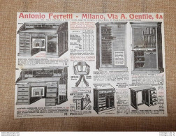 Pubblicità Del 1916 Mobili Antonio Ferretti Via A.Gentile, 4A Milano - Altri & Non Classificati