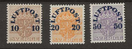 1920 MNH Sweden Mi 138-40 Postfris** - Unused Stamps