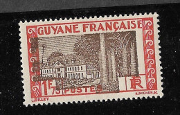 GUYANE YT 127A NEUF* ...VARIÉTÉ CENTRE DÉPLACÉ - Unused Stamps