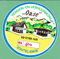 Sticker - PENSION-EN VERHUURBEDRIJF - Oase - ZOUTELANDE - Adesivi
