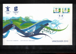 Canada 2009 Olympic Games Vancouver FDC - Invierno 2010: Vancouver