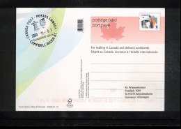 Canada 2009 Olympic Games Vancouver - CAMPBELL RIVER BC Postmark Interesting Postcard - Winter 2010: Vancouver