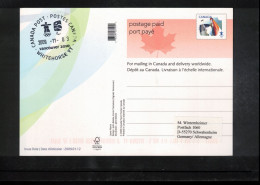 Canada 2009 Olympic Games Vancouver - WHITEHORSE YT Postmark Interesting Postcard - Inverno2010: Vancouver