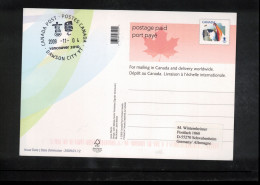 Canada 2009 Olympic Games Vancouver - DAWSON CITY YT Postmark Interesting Postcard - Inverno2010: Vancouver