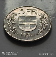 Svizzera - 5 Franchi 1925 - Conmemorativos