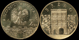 Poland. 2 Zloty. 2007 (Coin KM#Y.615. Unc) Historical City Brzeg - Pologne