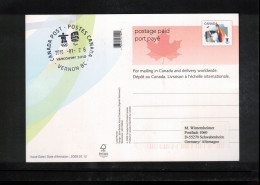 Canada 2010 Olympic Games Vancouver - VERNON BC Postmark Interesting Postcard - Hiver 2010: Vancouver