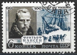 Russia 1961. Scott #2557 (U) Centenary Of The Birth Of Fridtjof Nansen, Norwegian Polar Explorer  *Complete Issue* - Used Stamps