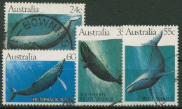 Australien 1982 Wale Pottwal Buckelwal Blauwal 777/80 Gestempelt - Used Stamps