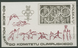 Polen 1979 Polnisches Olympisches Komitee Block 74 Postfrisch (C93302) - Blokken & Velletjes