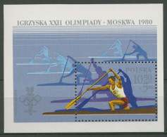 Polen 1980 Olympia Sommerspiele Moskau Block 81postfrisch (C93316) - Blocs & Hojas