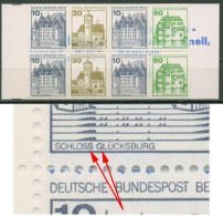 Berlin Markenheftchen 1980 B & S Mit Plattenfehler MH 11 I PF VIII Postfrisch - Plaatfouten En Curiosa