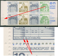 Berlin Markenheftchen 1980 B&S Bg.-Nr., Plattenfehler MH 11 K PF VIII Postfrisch - Variétés Et Curiosités