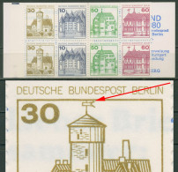 Berlin Markenheftchen 1980 B & S Mit Plattenfehler MH 12 A PF III Postfrisch - Variedades Y Curiosidades