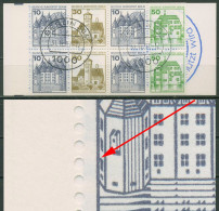Berlin Markenheftchen 1980 B&S Mit Plattenfehler MH 11 N PF V BERLIN-Stempel - Plaatfouten En Curiosa