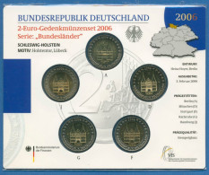 Deutschland 2 Euro 2006 Schleswig-Holstein Originalsatz St OVP (m1453) - Alemania