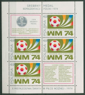 Polen 1974 Fußball-WM Deutschland Block 60 Postfrisch (C93286) - Blokken & Velletjes
