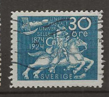 1924 USED Sweden Mi 164b Grün Blauw - Used Stamps