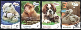 Romania, CTO, 2019, Mi. 7626-9, Animals Nostalgi - Gebruikt