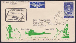 AUSTRALIA 30th ANNIVERSARY OF KINGSFORD SMITH'S FIRST TASMAN AIR CROSSING COVER - First Flight Covers