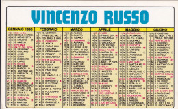 Calendarietto - Acconciature Maschili - Vincenzo Russo - Milano - Anno 1990 - Tamaño Pequeño : 1981-90