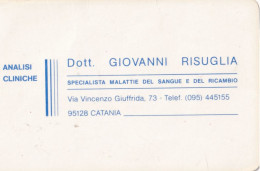 Calendarietto - Analisi Cliniche - Catania - Anno 1990 - Klein Formaat: 1981-90