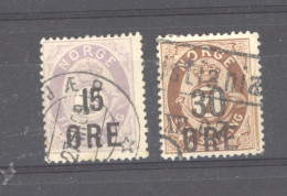 Norvège  :  Yv  58-59  (o) - Used Stamps