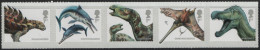 Great Britain 2013 MNH Sc 3232a 1st Dinosaurs Fossil Reptiles From The UK Strip Of 5 - Neufs