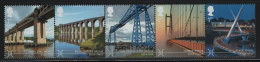 Great Britain 2015 MNH Sc 3380a 1st Bridges Strip Of 5 - Unused Stamps