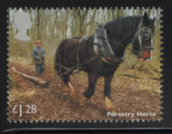 Great Britain 2014 MNH Sc 3265 1pd28p Forestry Horses - Neufs