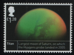 Great Britain 2012 MNH Sc 3118 1pd28p Titan Astronomical Bodies - Unused Stamps