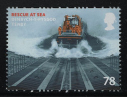 Great Britain 2008 MNH Sc 2562 78p Tenby Rescue At Sea Ships - Unused Stamps
