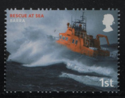 Great Britain 2008 MNH Sc 2557 1st Barra Rescue At Sea Ships - Unused Stamps