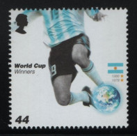 Great Britain 2006 MNH Sc 2374 44p  Argentina 1978, 1986 World Cup Of Soccer Winners - Unused Stamps