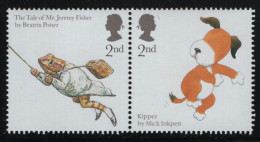 Great Britain 2006 MNH Sc 2335a 2nd The Tale Of Jeremy Fisher, Kipper Pair - Unused Stamps