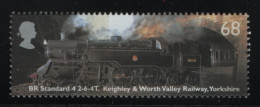 Great Britain 2004 MNH Sc 2177 68p BR Standard 4 2-6-4T, Keighley & Worth Valley Railway - Unused Stamps