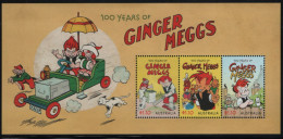 Australia 2021 MNH Sc 5360a 100 Years Of Ginger Meggs Sheet Of 3 - Nuevos